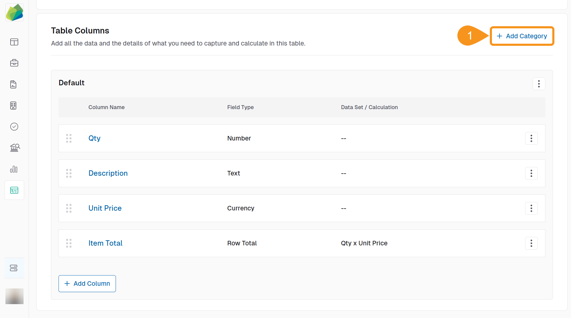 Add Categories
